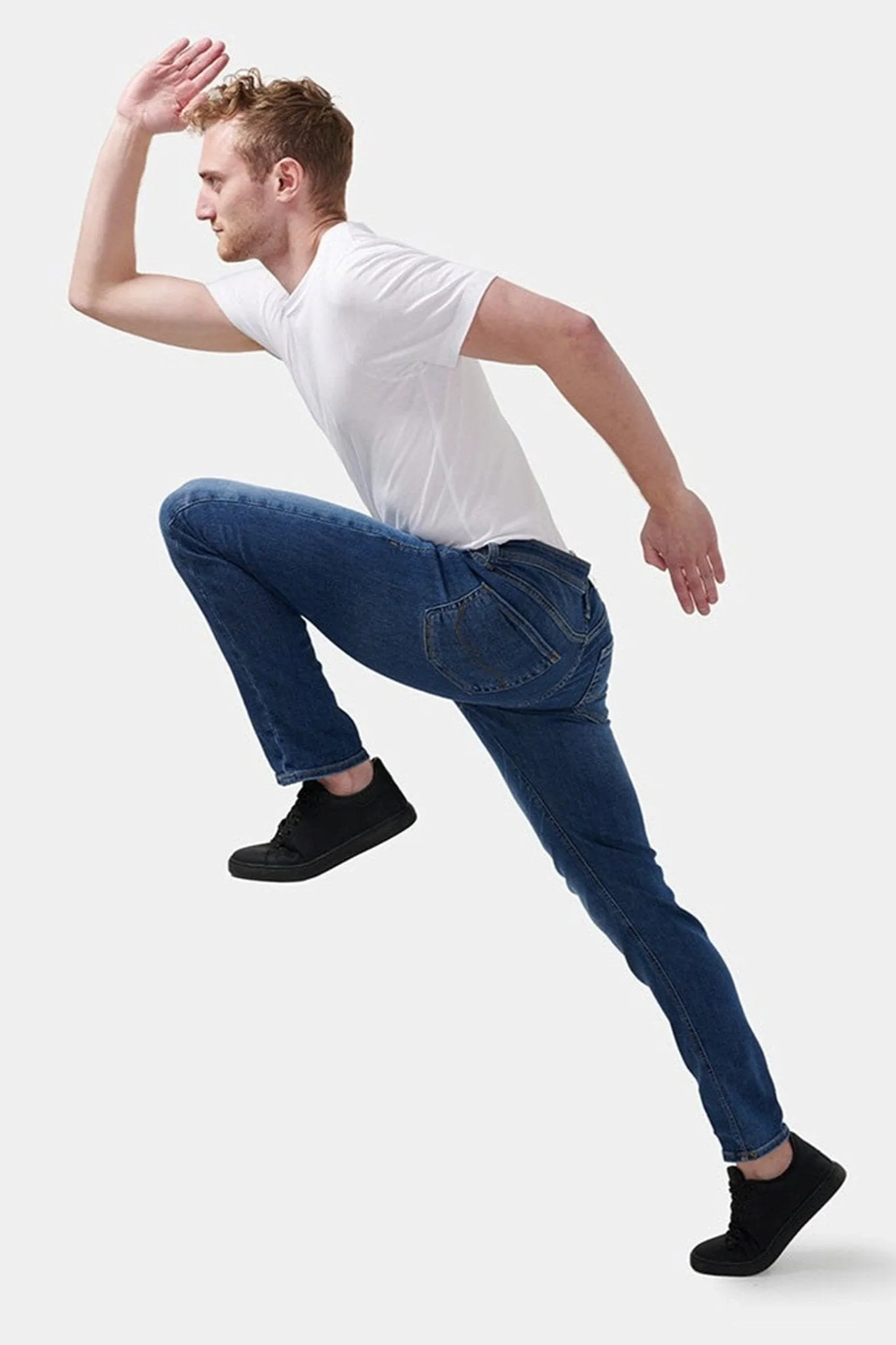 Glenn Stretch Jeans - Denim Blue (Slim fit)