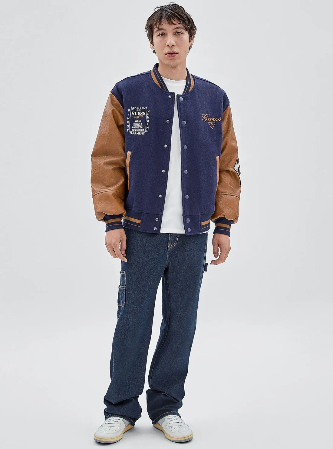 Guess Originals Blue Club Varsity Jacket