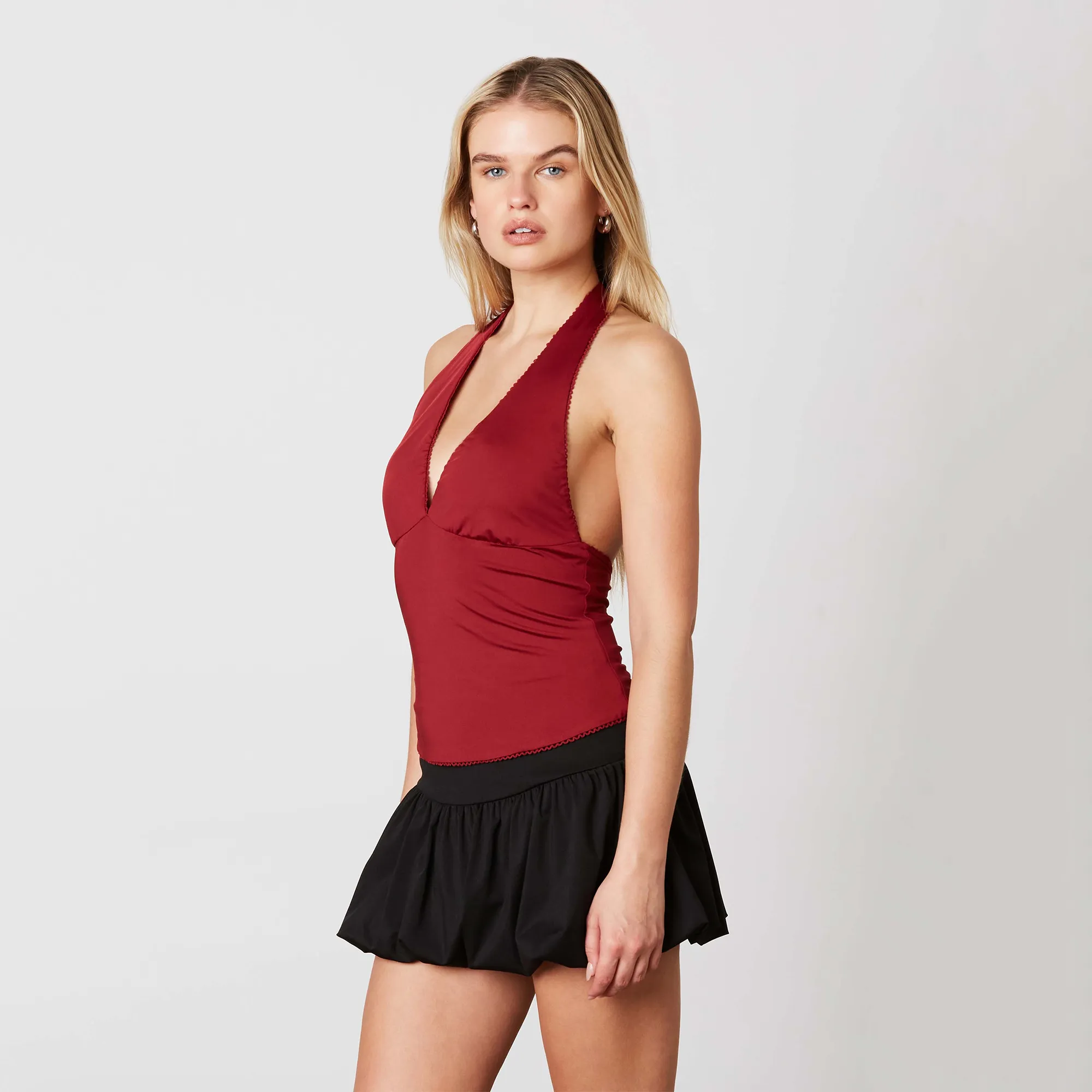 Haley Halter Neck Crop Top