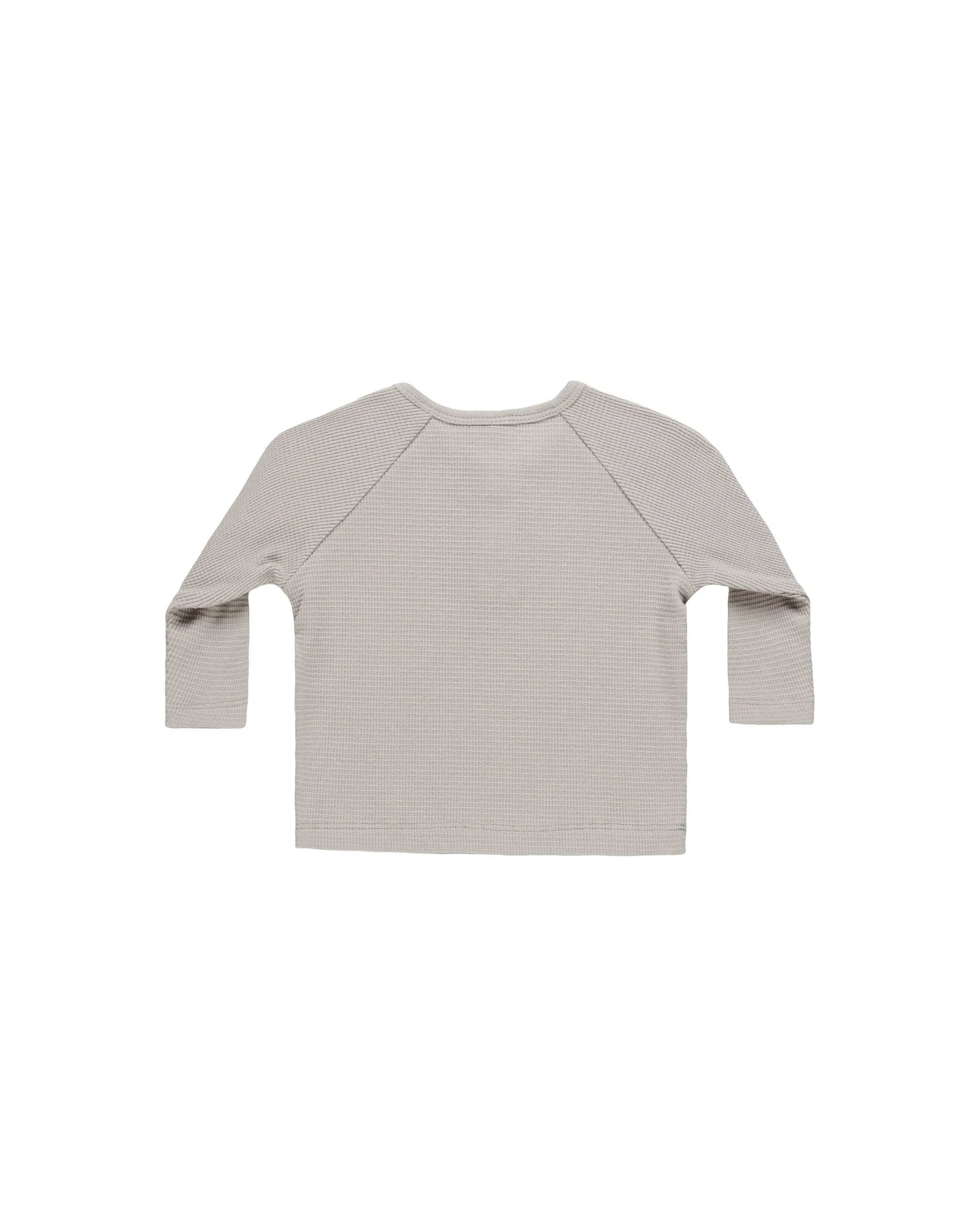 Henley Knit Top - Fog