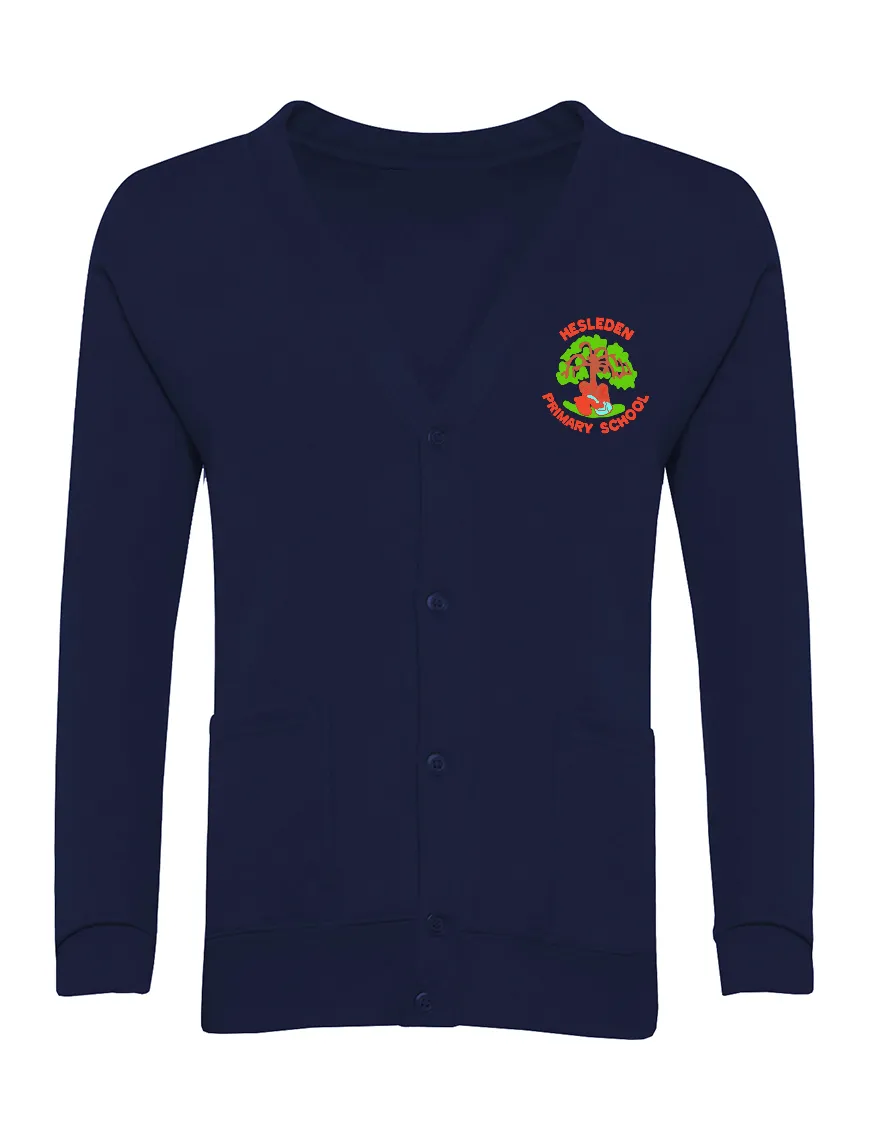 Hesleden Primary School Navy Cardigan