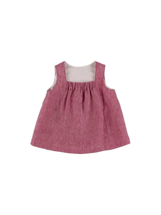 Il Gufo   Sleeveless linen top 