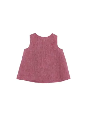 Il Gufo   Sleeveless linen top 