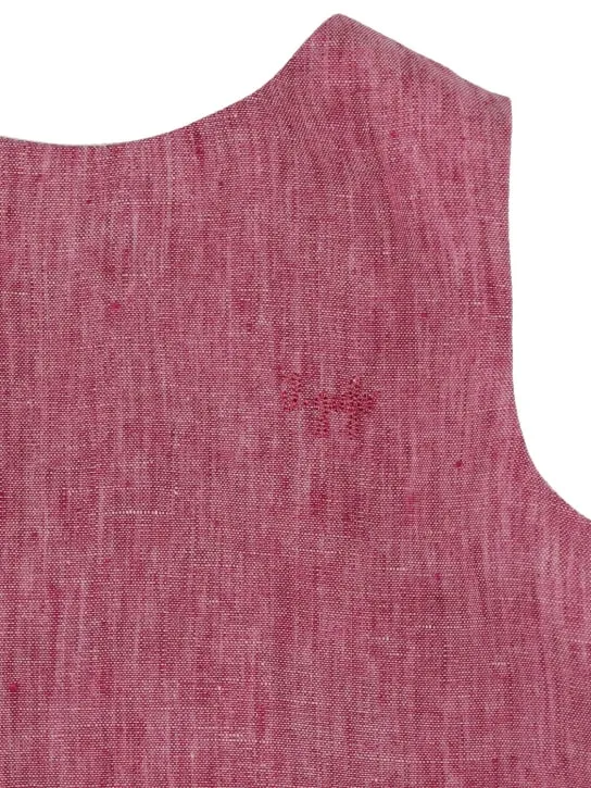 Il Gufo   Sleeveless linen top 
