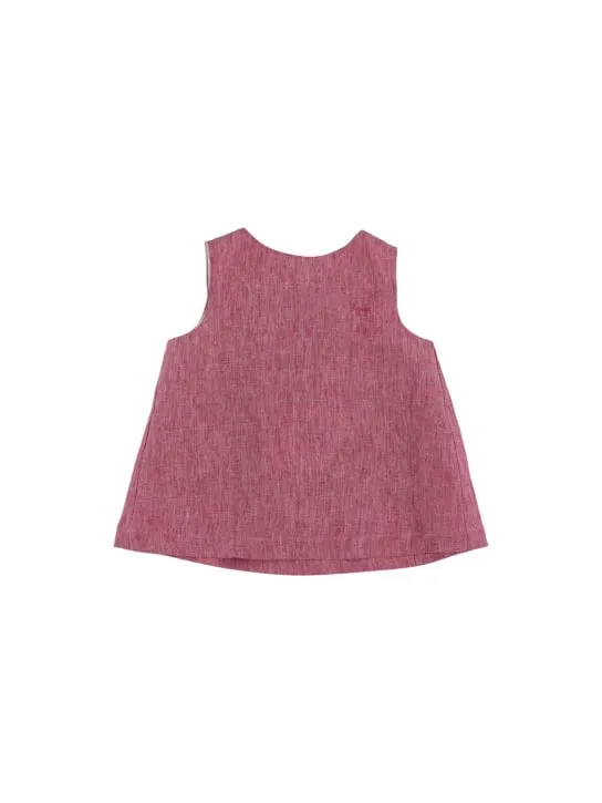 Il Gufo   Sleeveless linen top 