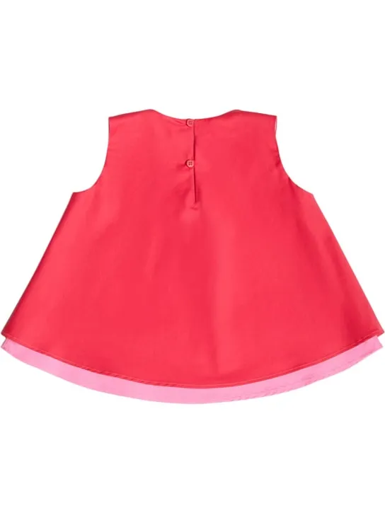 Il Gufo   Stretch poplin sleeveless top &amp; shorts 