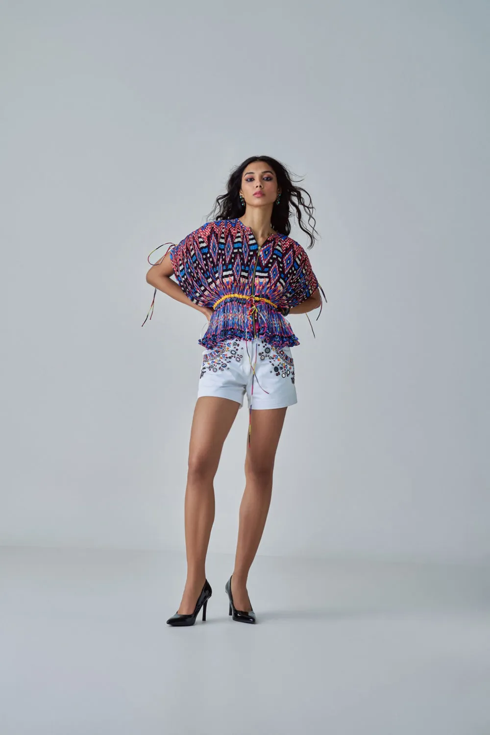 Jasmine Ikat Print Blouse