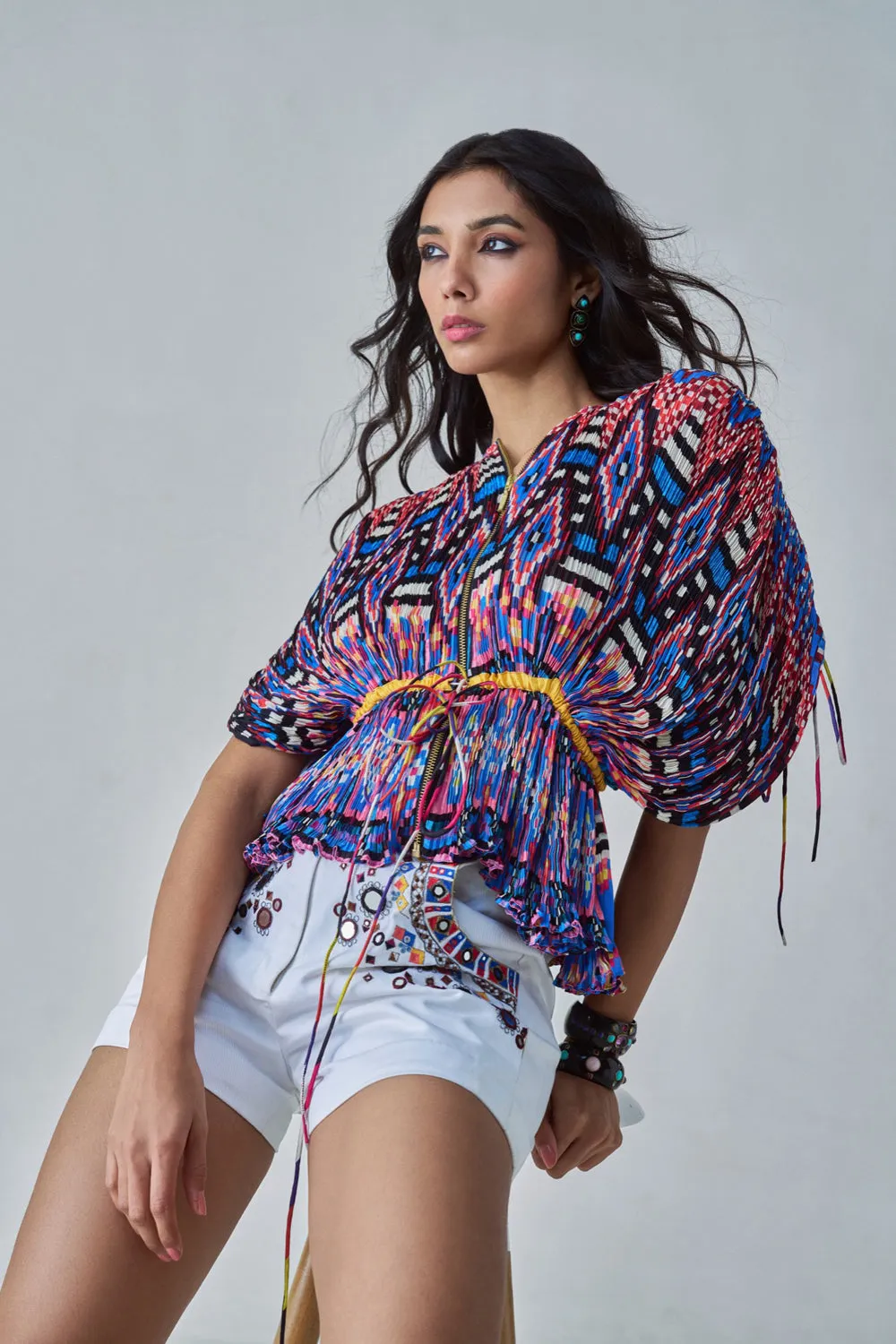 Jasmine Ikat Print Blouse