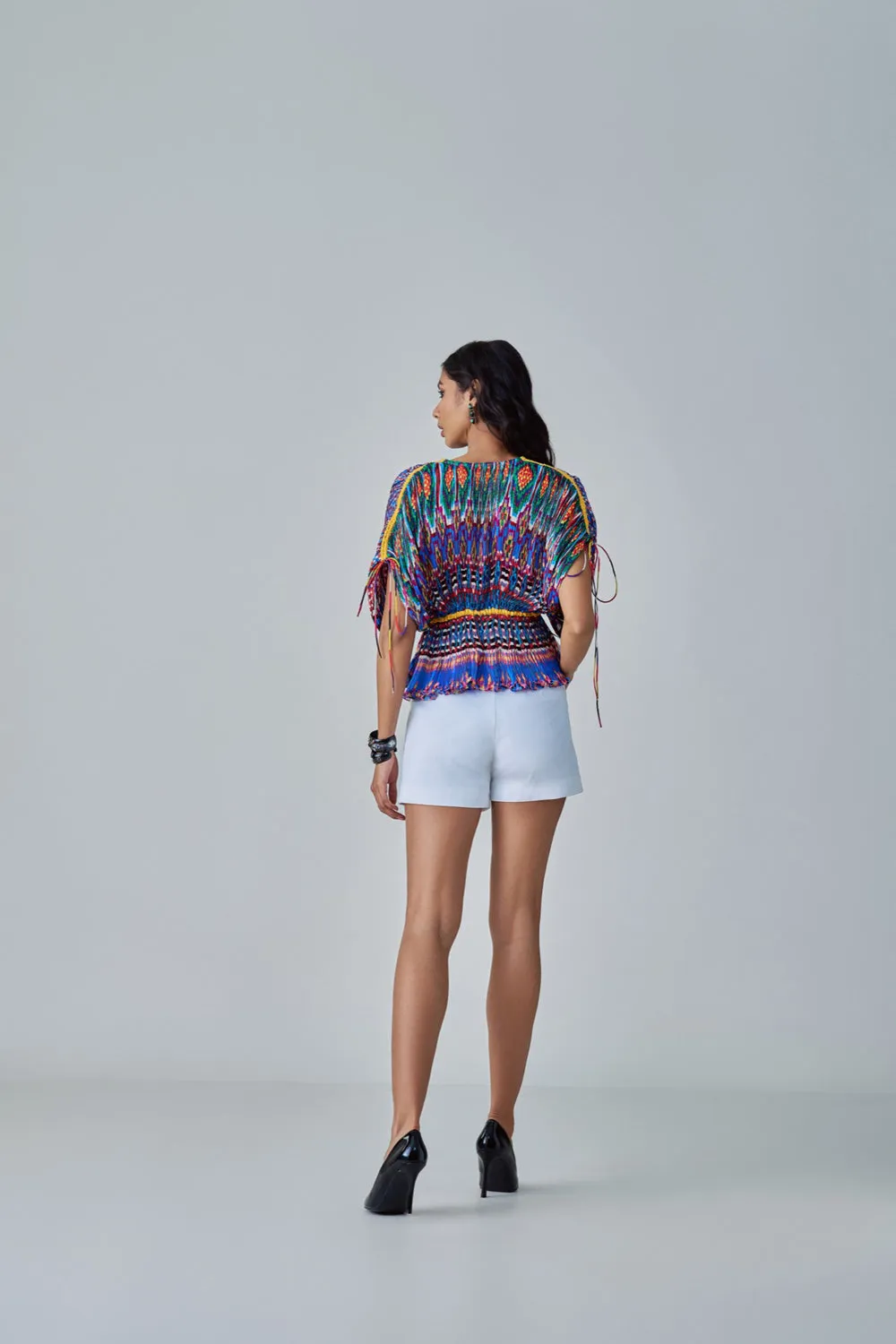 Jasmine Ikat Print Blouse