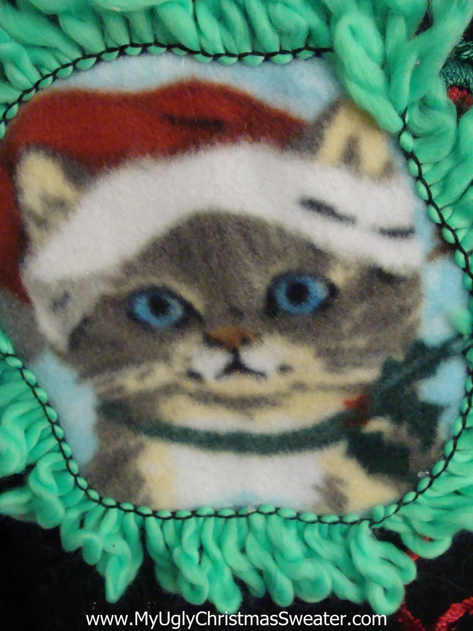 Jolly Santa Kittens Ugly Christmas Sweater