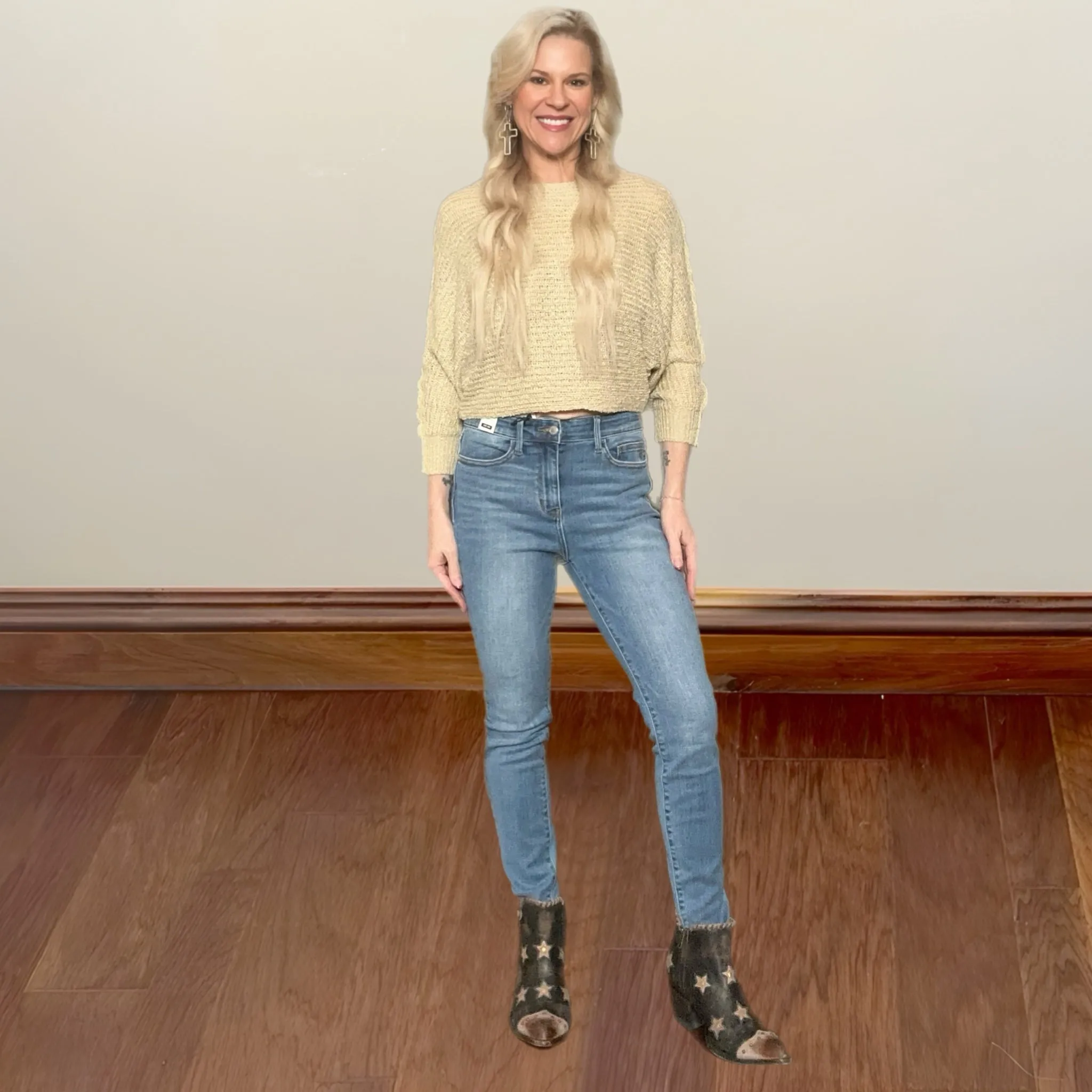 Judy Blue Mid Rise Classic Chic Skinny Jeans