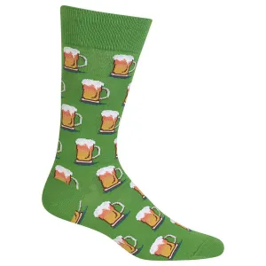 Kelly Green Beer Mugs Socks (Men's)