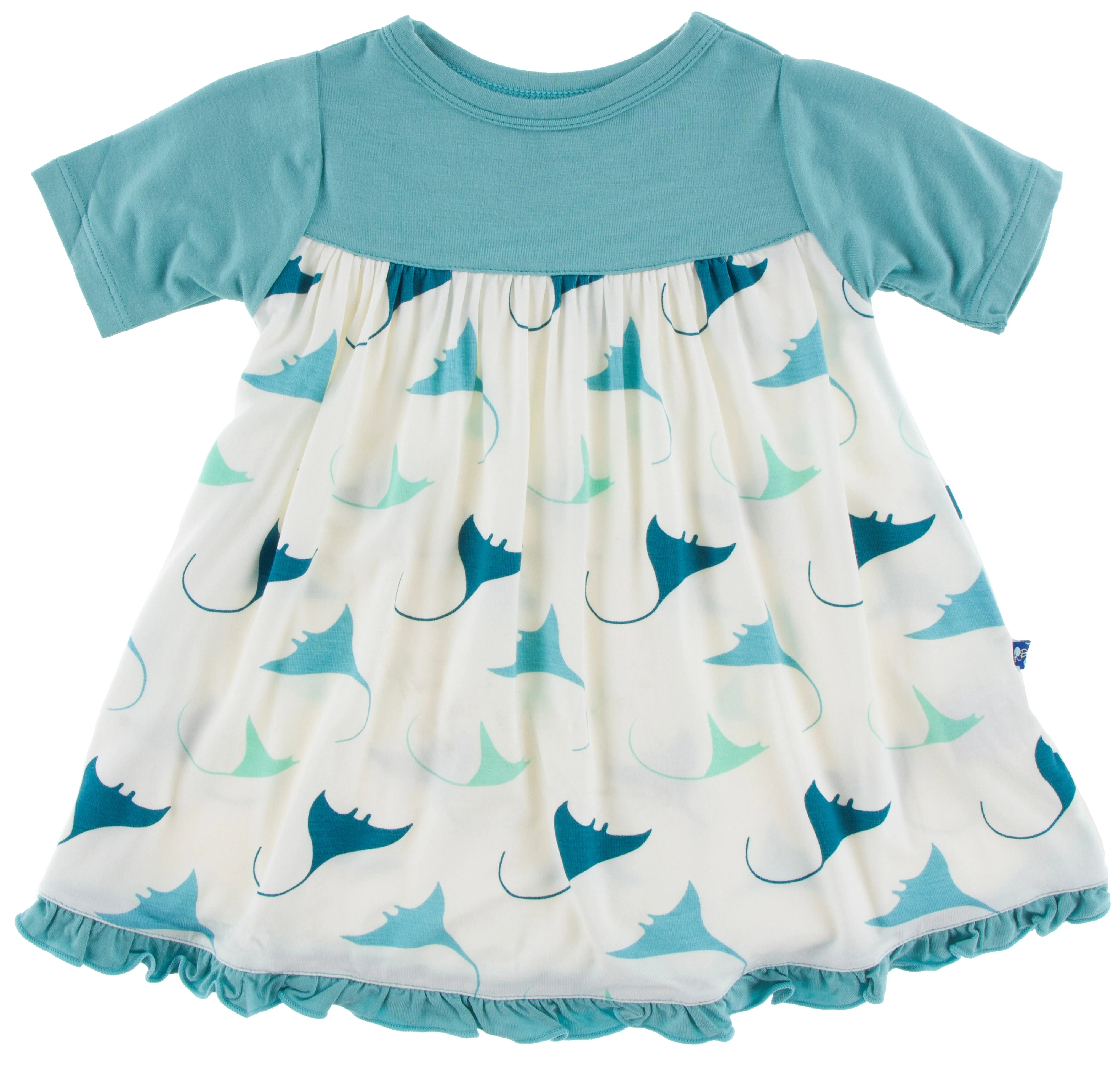 KicKee Pants Natural Manta Ray Classic S/S Swing Dress