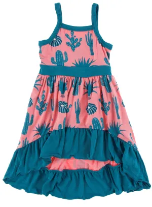 KicKee Pants Strawberry Cactus Hi Lo Maxi Dress