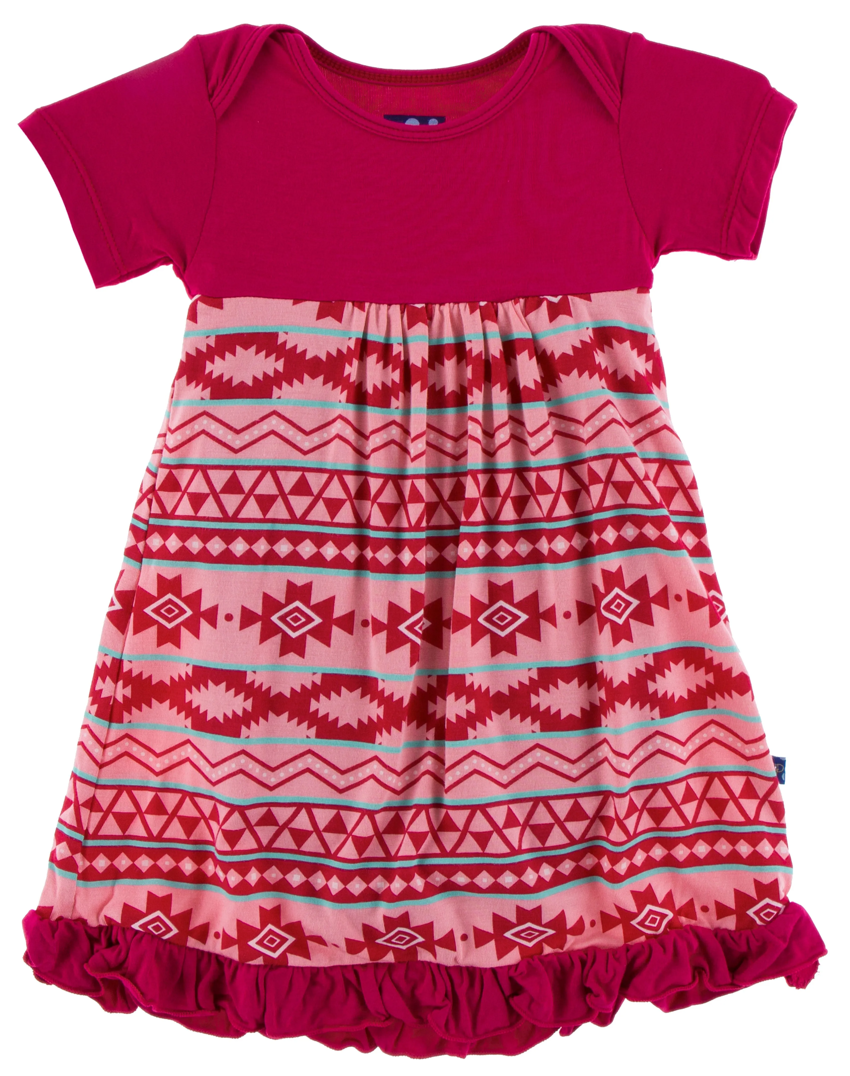 KicKee Pants Strawberry Mayan Pattern One Piece Dress Romper