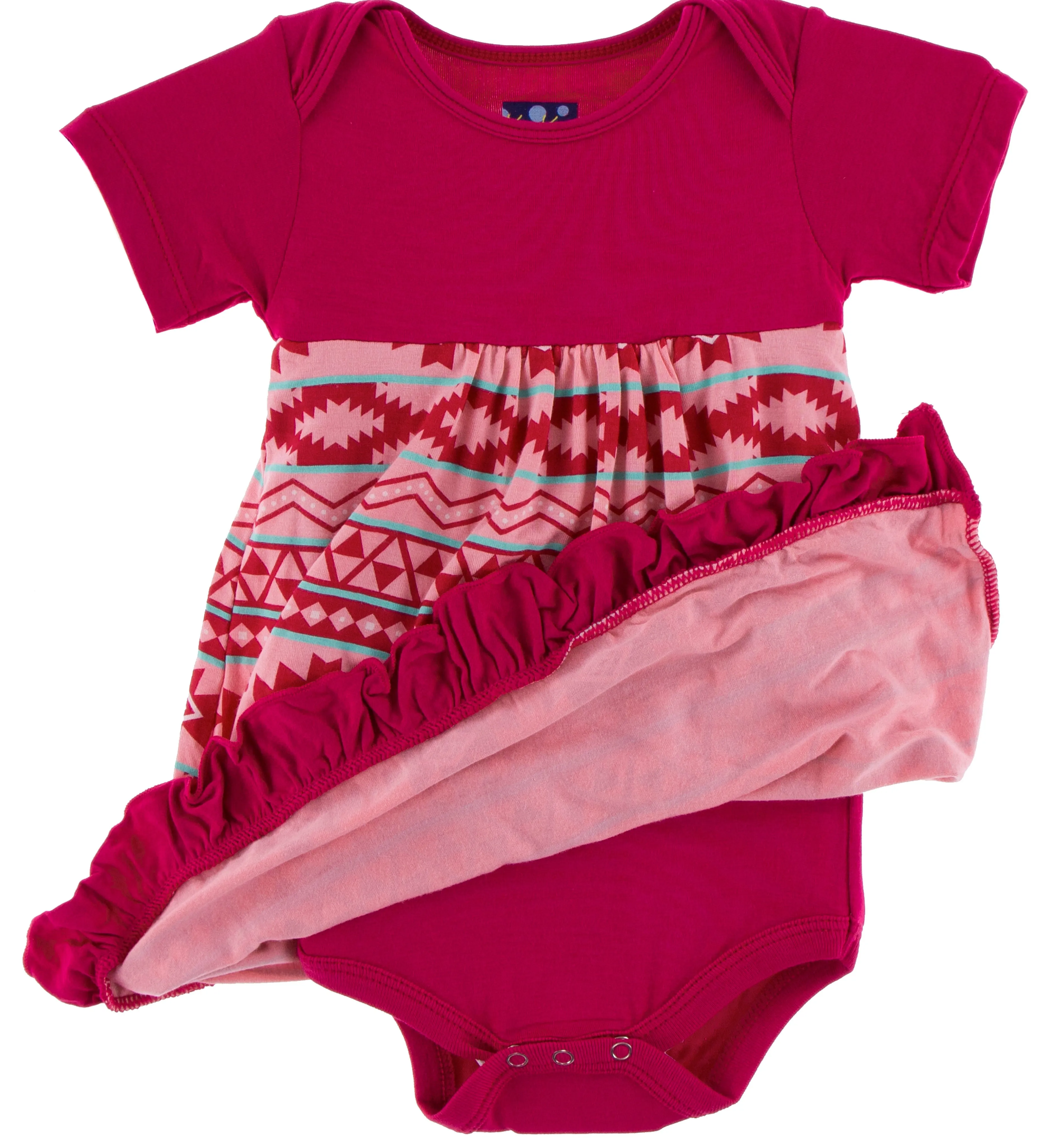 KicKee Pants Strawberry Mayan Pattern One Piece Dress Romper