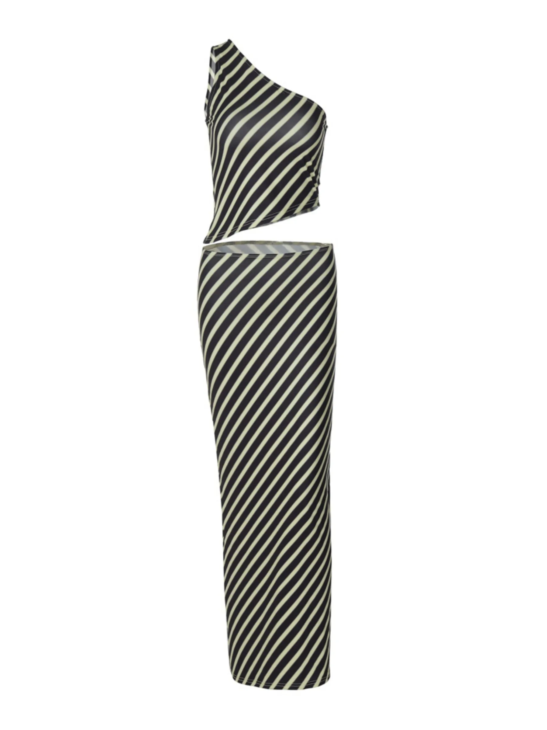 Kollyns Striped Skirt Set