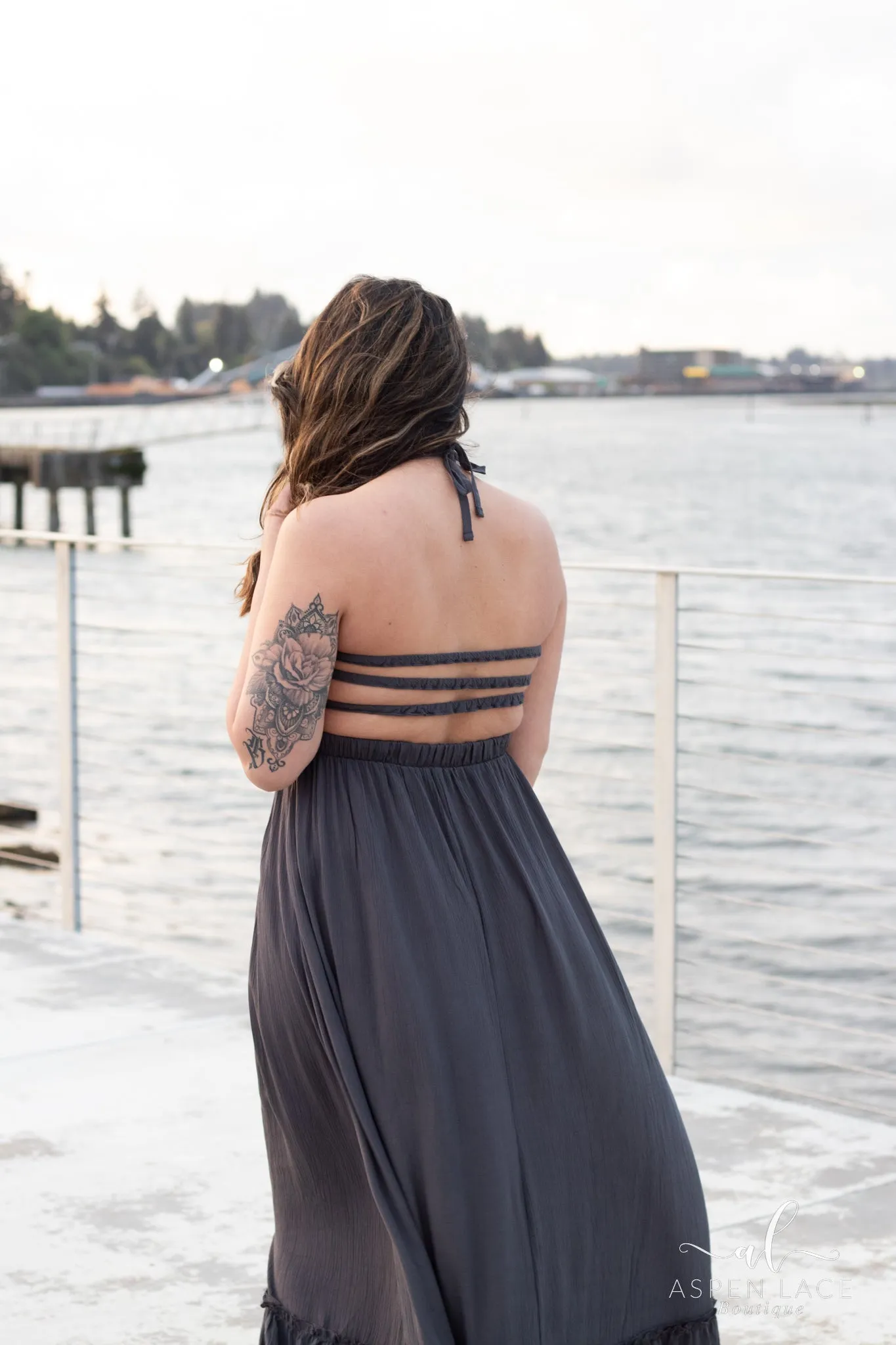 Kristy Maxi Dress (Ash Grey)