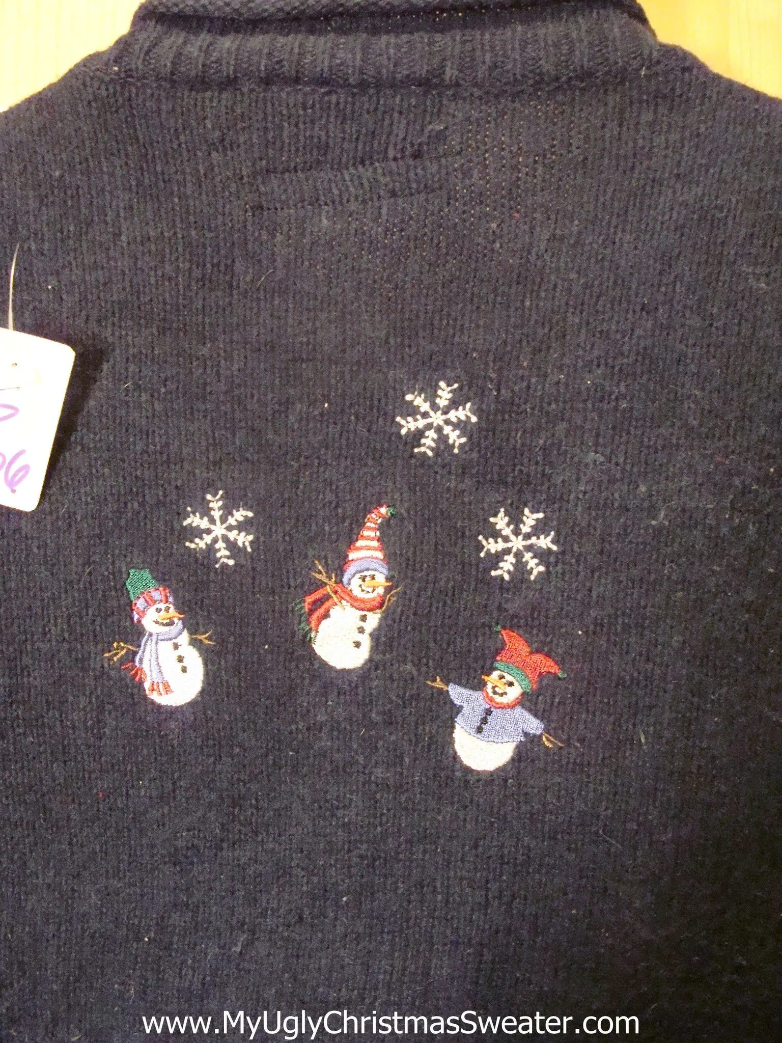 Light Up Christmas Sweater Toppling Snowmen