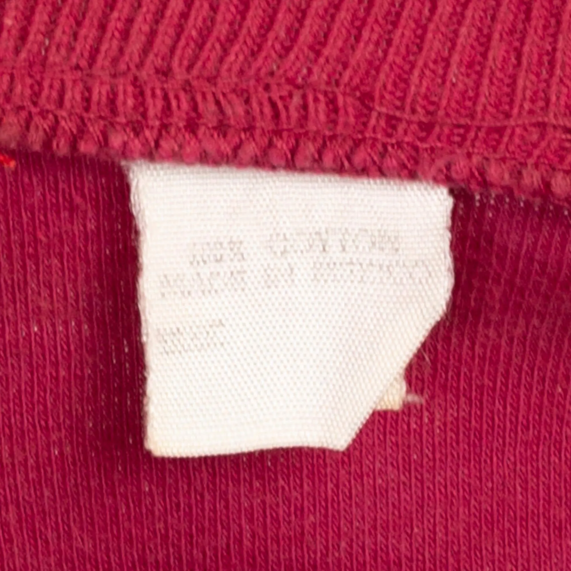 Med-Lrg 80s Wine Red Cotton Henley Shirt Unisex