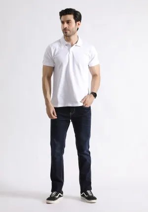 Men White Polo Shirt