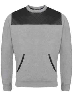 Mens Dissident Gardener Sweatshirt in Mid Grey Marl