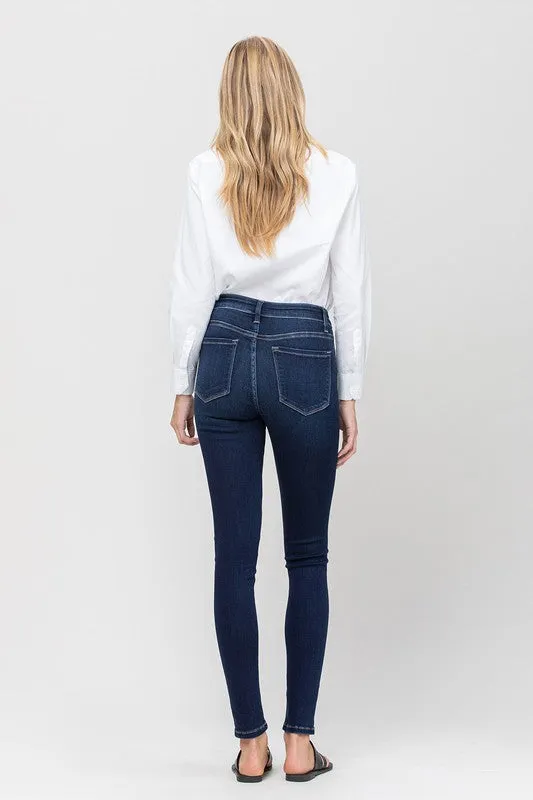 MID RISE ANKLE SKINNY, NON-DISTRESSED