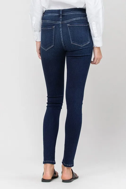 MID RISE ANKLE SKINNY, NON-DISTRESSED