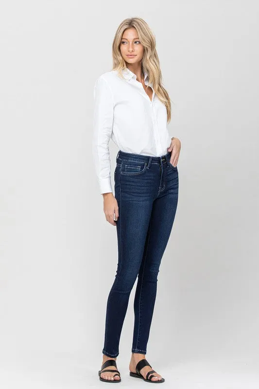 MID RISE ANKLE SKINNY, NON-DISTRESSED