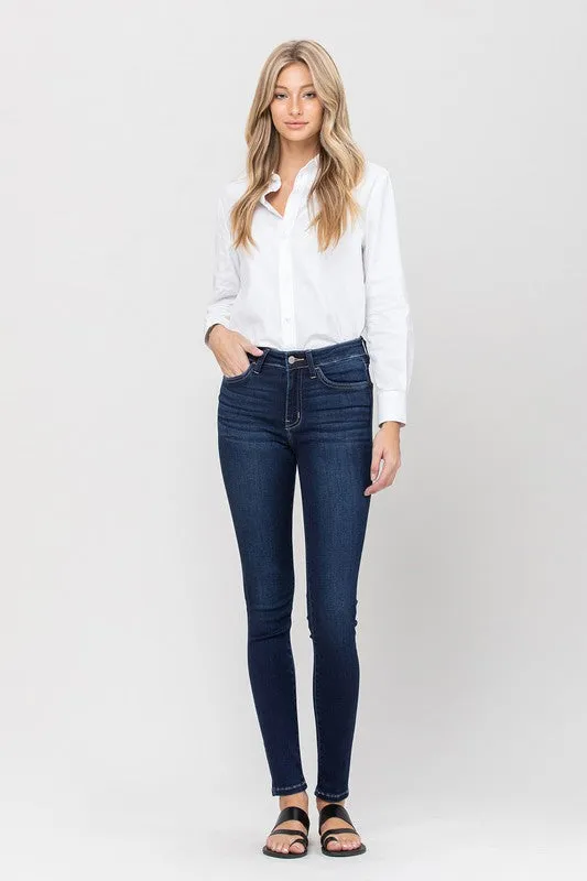 MID RISE ANKLE SKINNY, NON-DISTRESSED