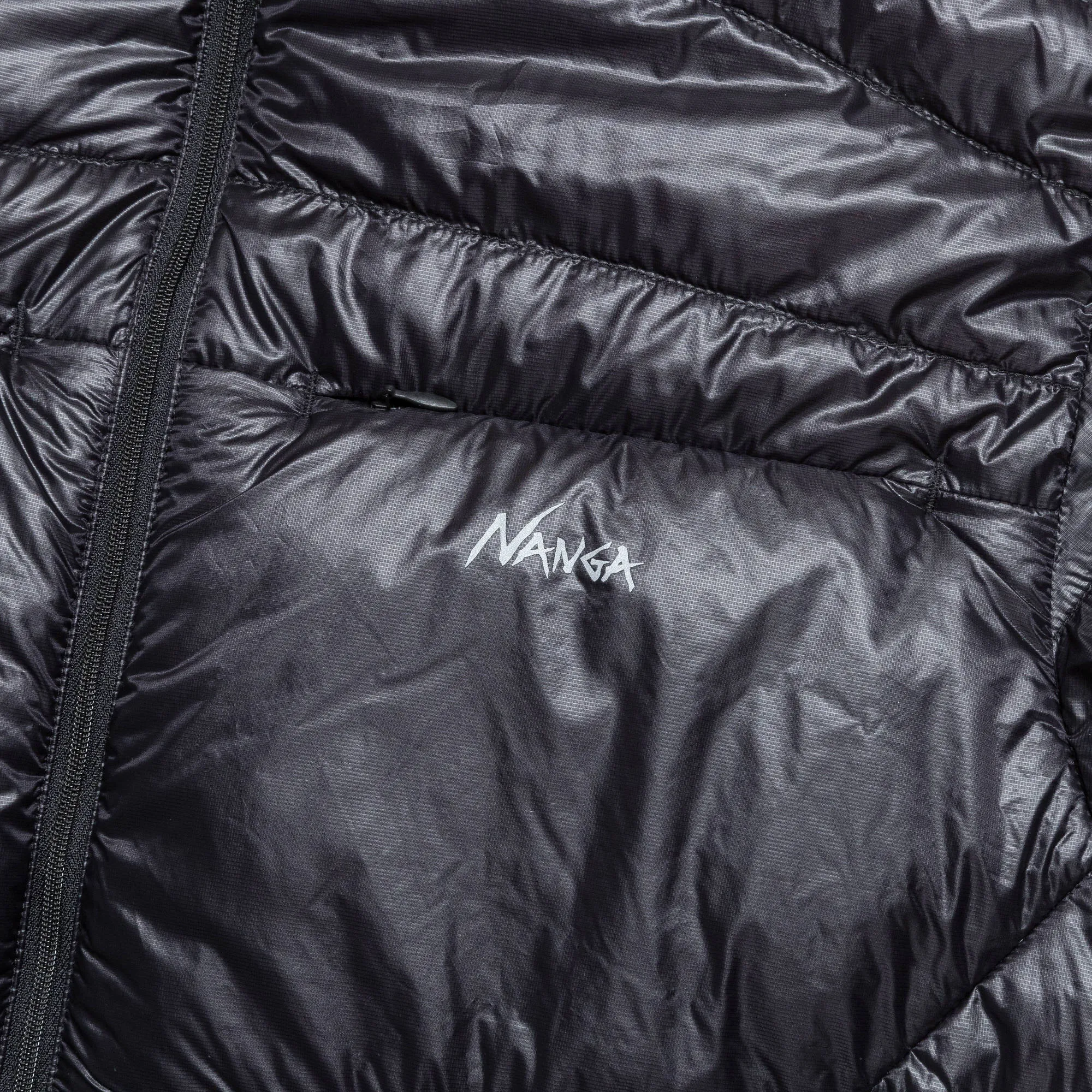 Minimarhythm Down Zip Blouson - Black/Light Grey