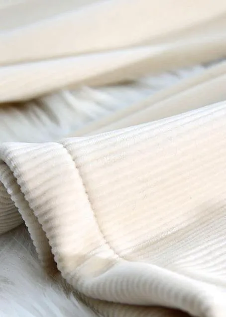 Modern beige wild pants unique spring elastic waist Inspiration chothes