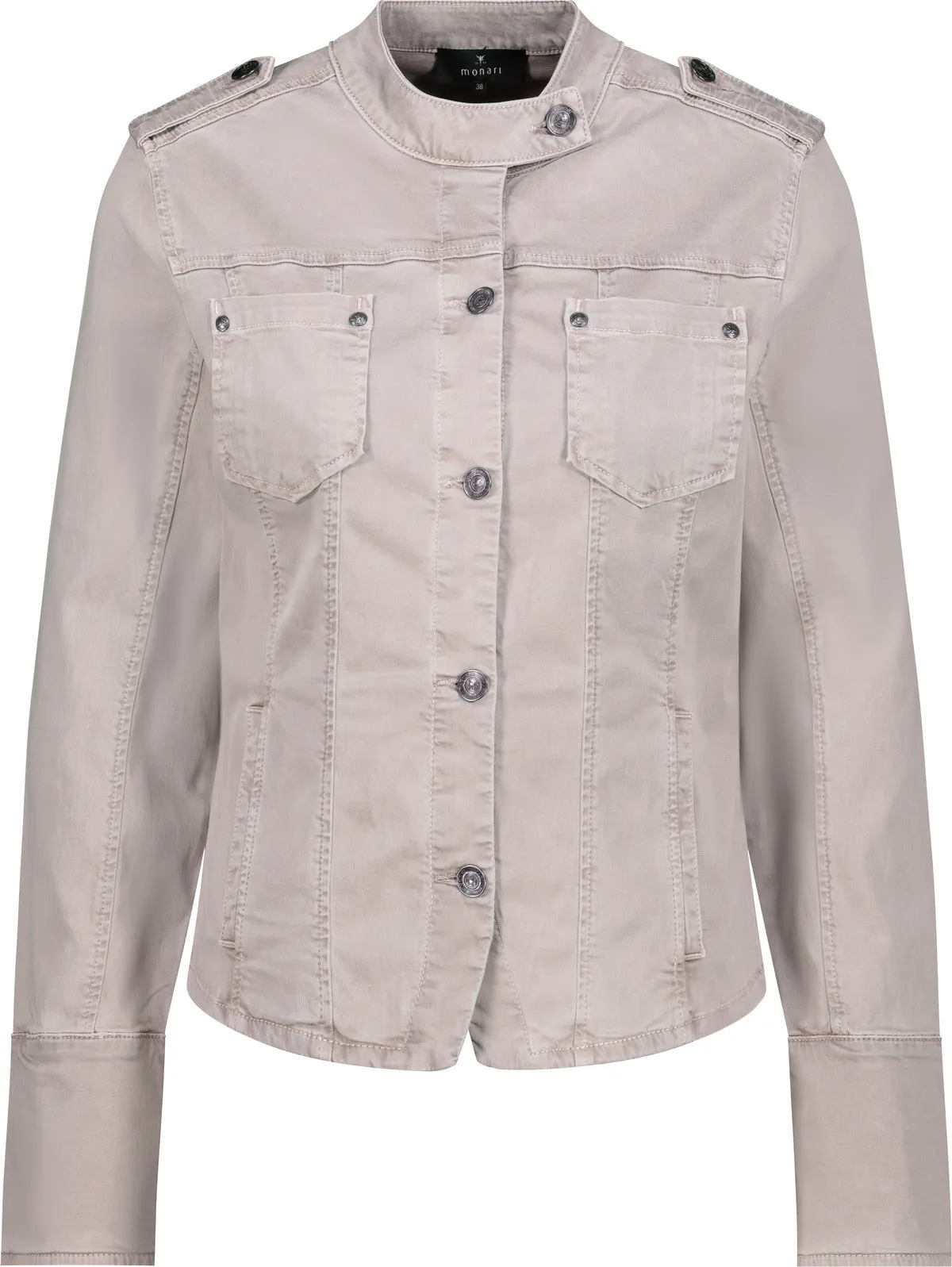 MONARI Washed Grey Denim Jacket