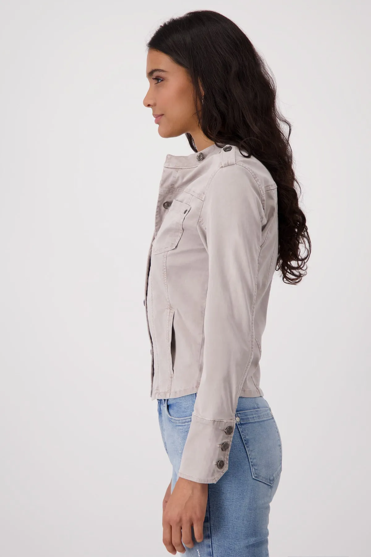 MONARI Washed Grey Denim Jacket