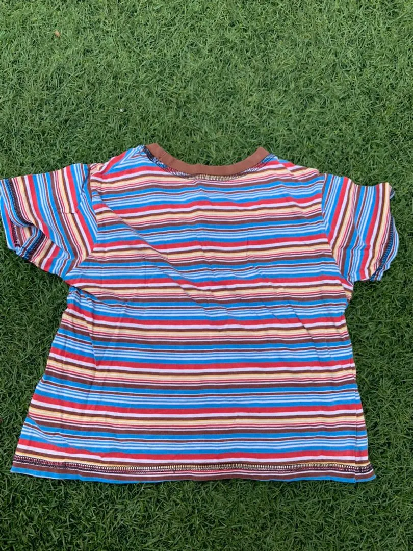 Multicolored striped tee size 4 years