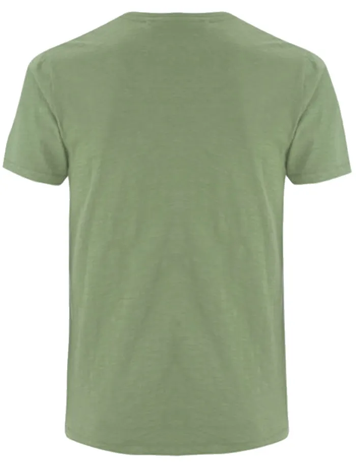 Oliver Cotton Slub Henley T-Shirt in Green
