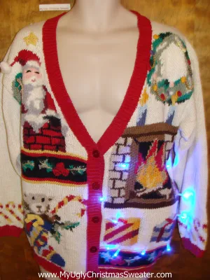 Over the Top Crazy Tacky Xmas Sweater with Lights
