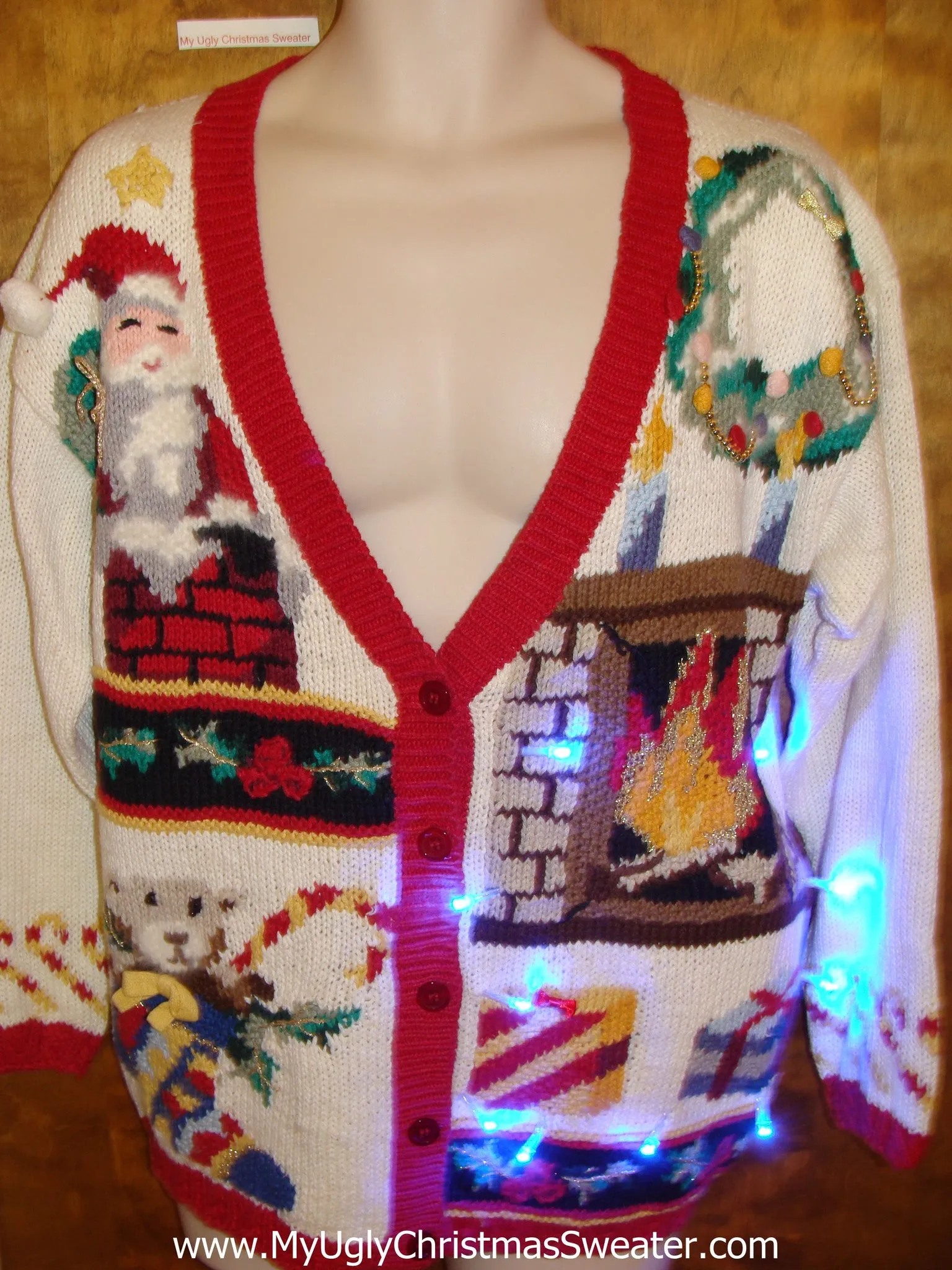 Over the Top Crazy Tacky Xmas Sweater with Lights