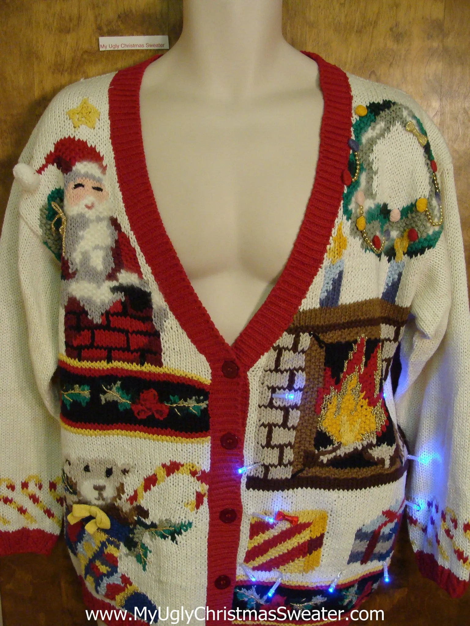 Over the Top Crazy Tacky Xmas Sweater with Lights