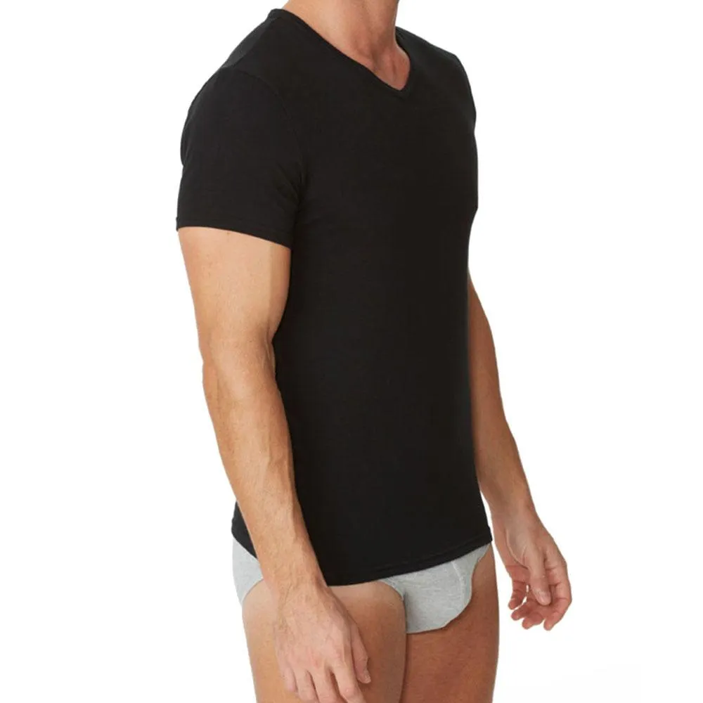 Parker & Max PMFPCS-TVN1  Classic Cotton Stretch V-Neck T-Shirt