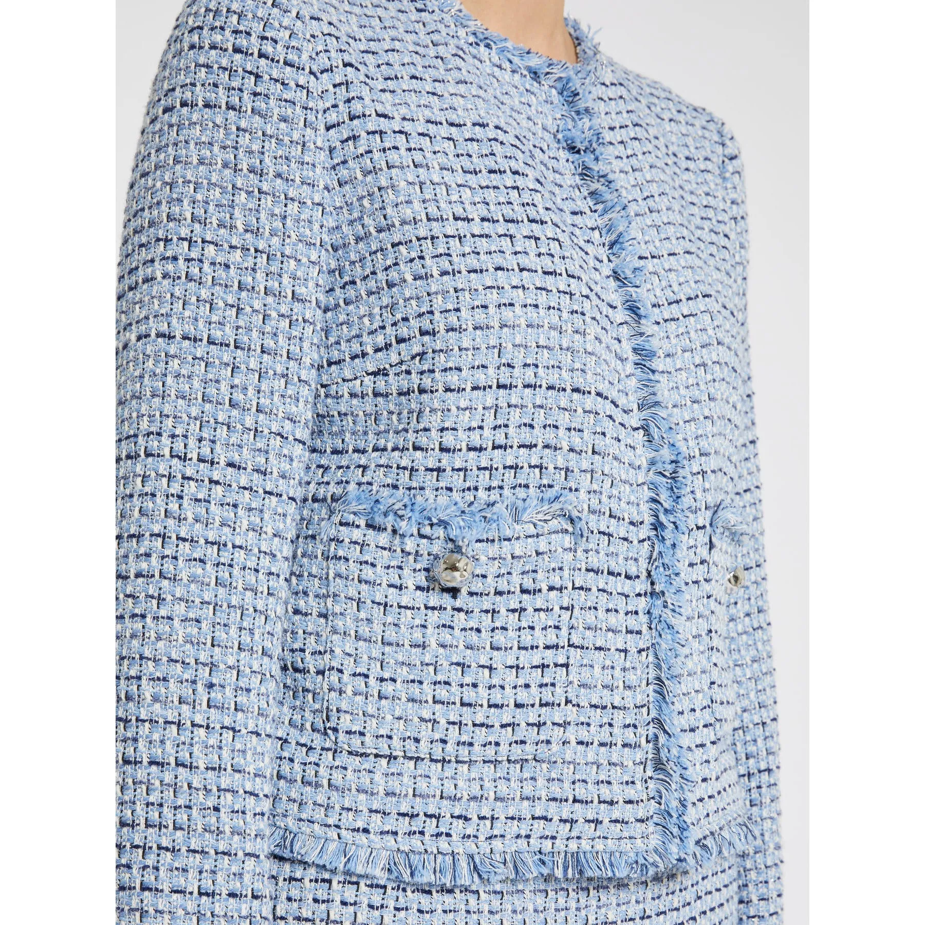 PENNY BLACK Blue Tweed Jacket