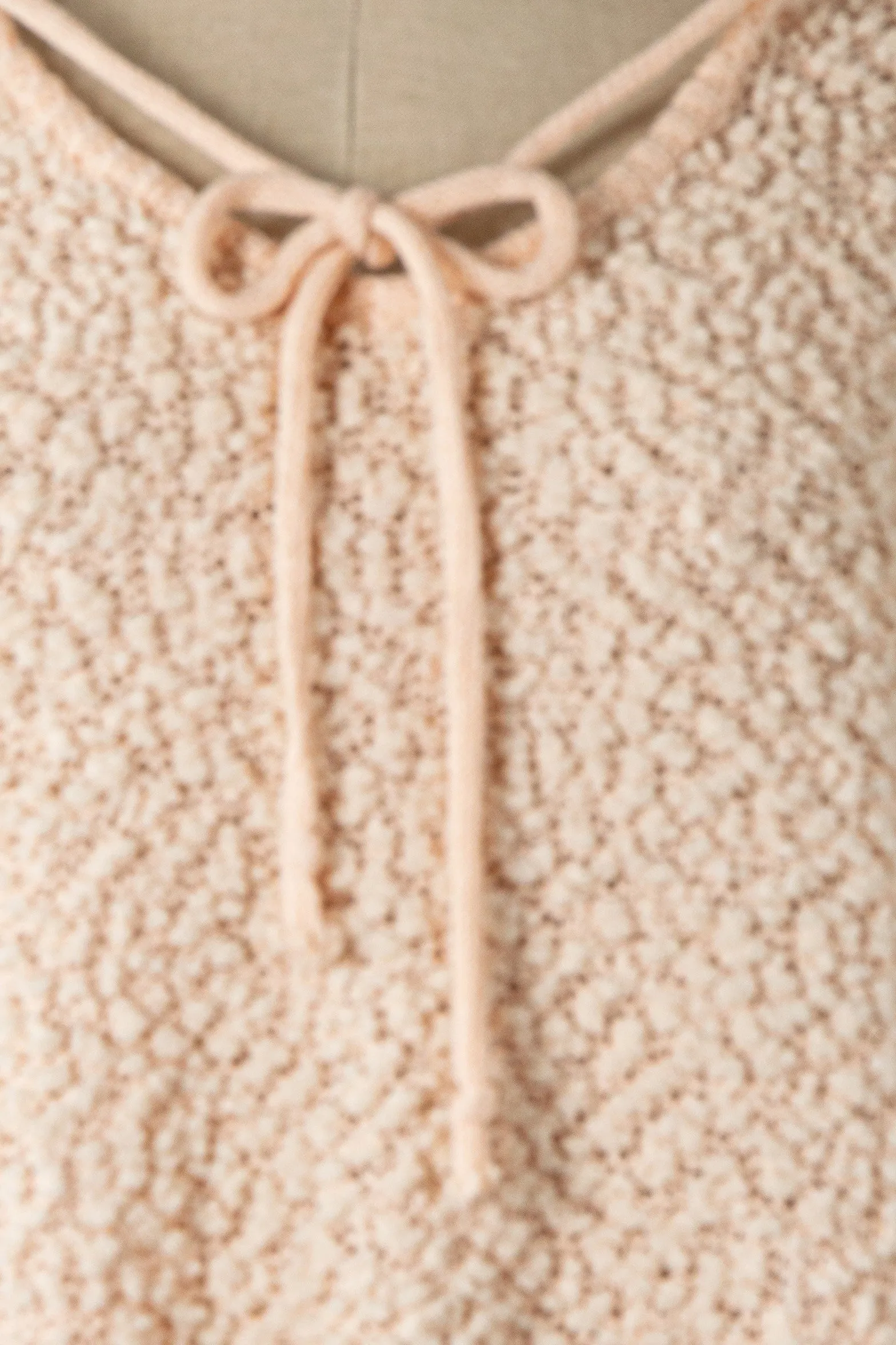 POPCORN KNIT CROP HOODIE 1 PACK