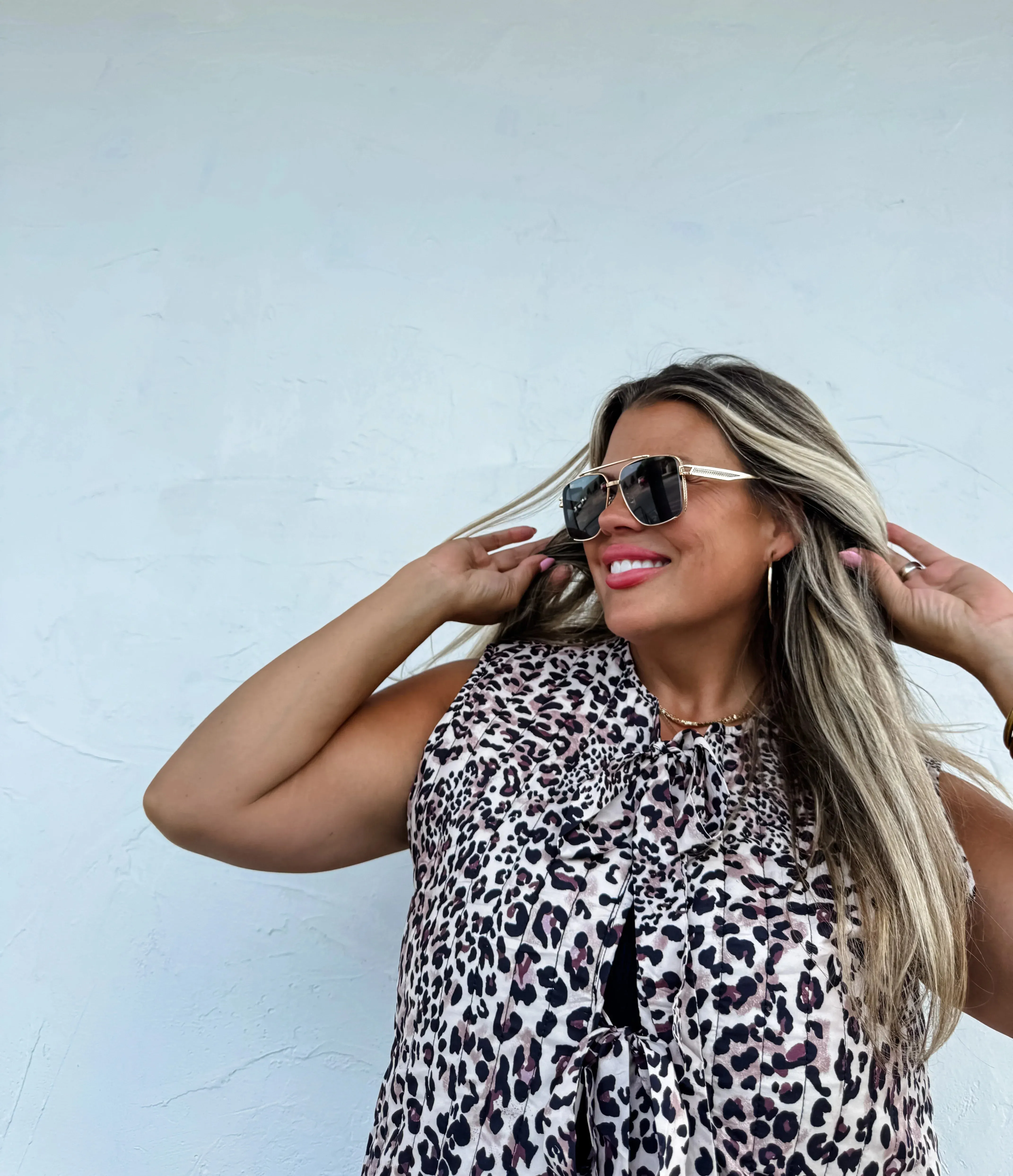 PRE-ORDER: Everly !REVERSIBLE! Cheetah/Black Quilted Vest - Blakeley