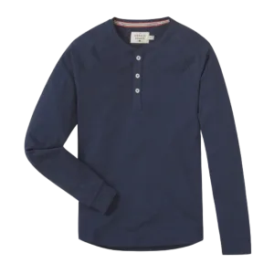 Puremeso Raglan Henley - Navy
