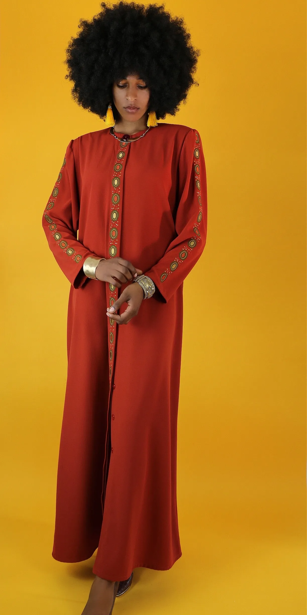 Regal Ethnic Embroidered Dress