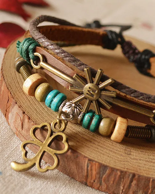 Retro Ethnic  Adjustable Braided Bracelet
