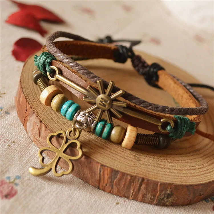 Retro Ethnic  Adjustable Braided Bracelet