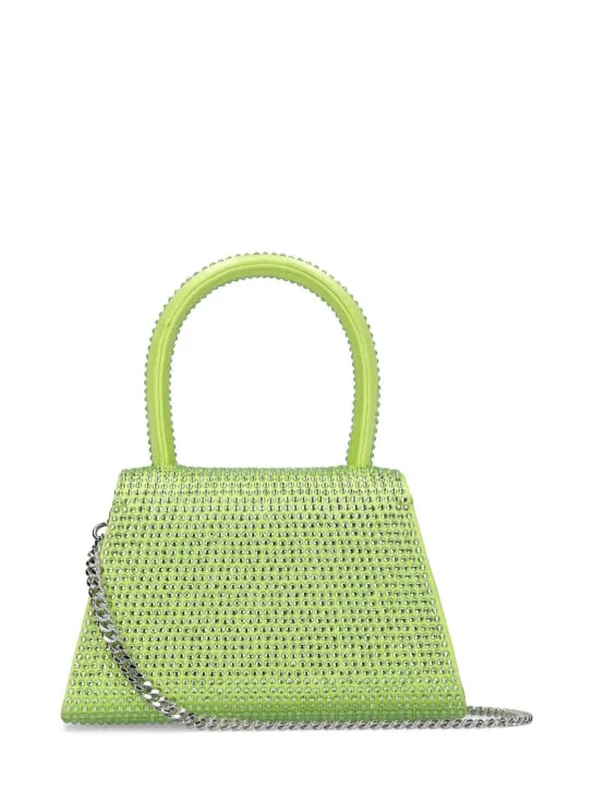 Self-portrait   Micro crystal embellished silk bag 