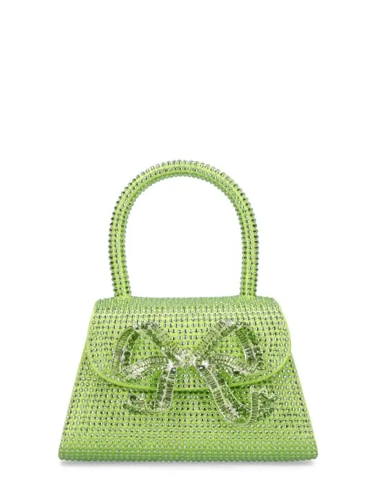 Self-portrait   Micro crystal embellished silk bag 