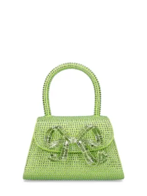 Self-portrait   Micro crystal embellished silk bag 